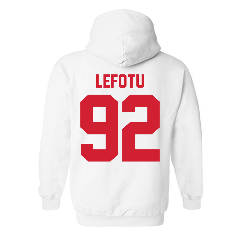 Nebraska - NCAA Football : Sua Lefotu - Classic Shersey Hooded Sweatshirt-1