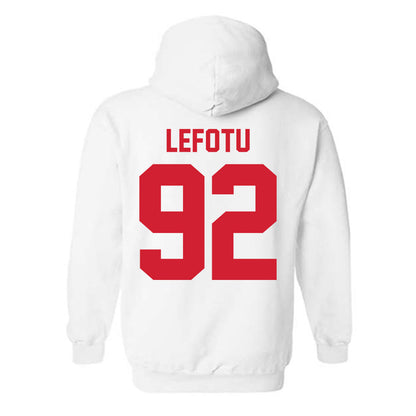 Nebraska - NCAA Football : Sua Lefotu - Classic Shersey Hooded Sweatshirt-1