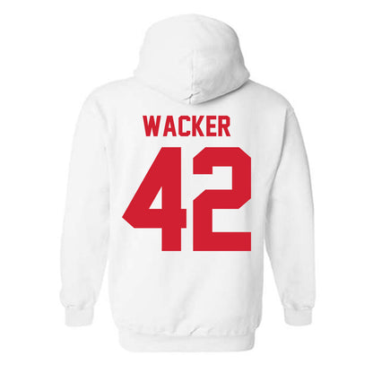 Nebraska - NCAA Football : Derek Wacker - Classic Shersey Hooded Sweatshirt-1