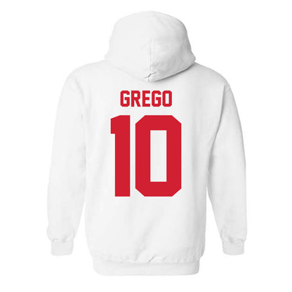 Nebraska - NCAA Baseball : Drew Grego - Classic Shersey Hooded Sweatshirt-1