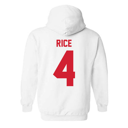 Nebraska - NCAA Men's Basketball : Colin Rice - Classic Shersey Hooded Sweatshirt-2