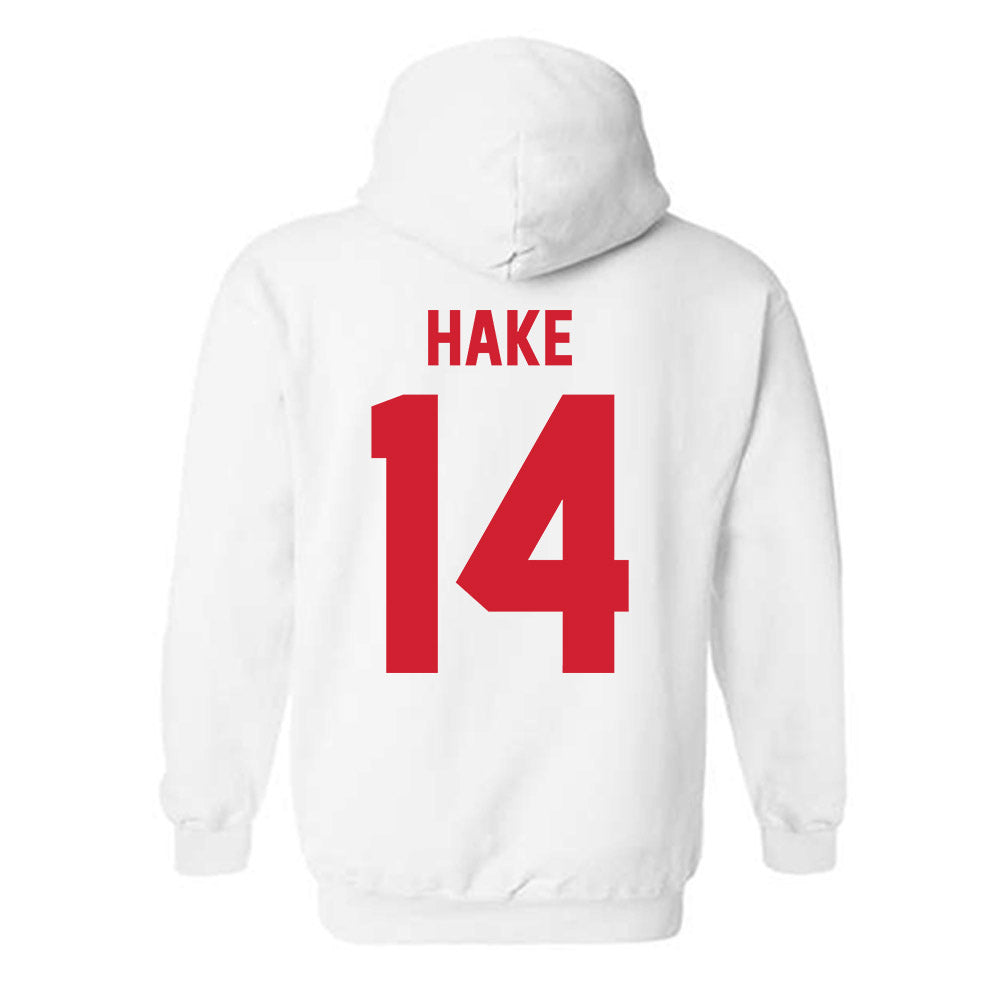 Nebraska - NCAA Women's Basketball : Callin Hake - Classic Shersey Hooded Sweatshirt-1