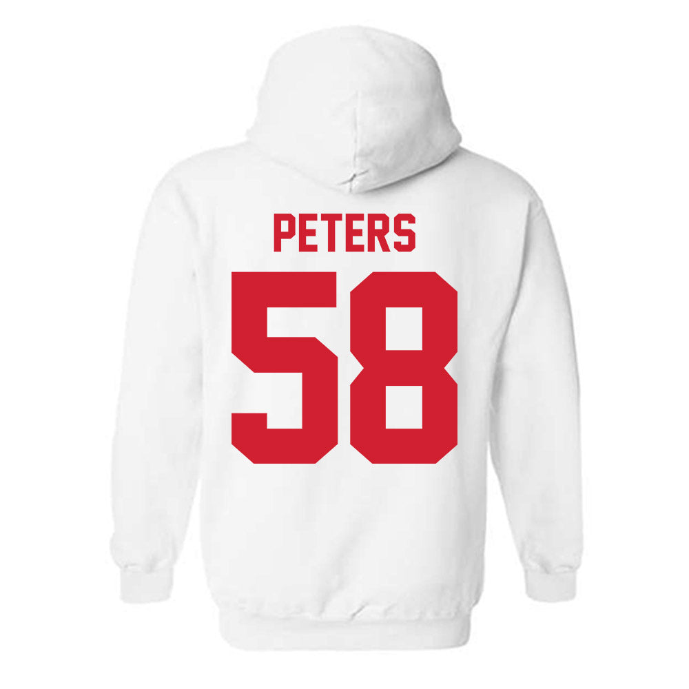 Nebraska - NCAA Football : Jake Peters - Classic Shersey Hooded Sweatshirt-1