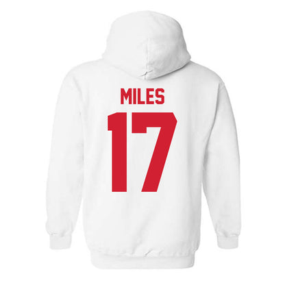 Nebraska - NCAA Women's Basketball : Ava Miles - Classic Shersey Hooded Sweatshirt-2