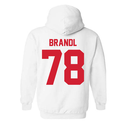 Nebraska - NCAA Football : Jacob Brandl - Classic Shersey Hooded Sweatshirt-1