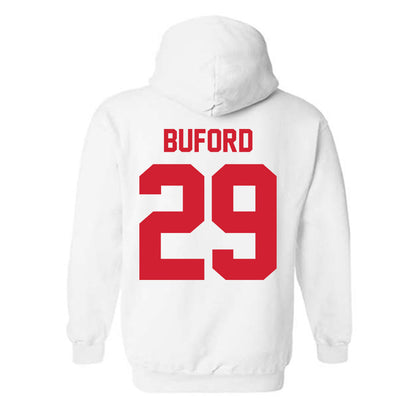 Nebraska - NCAA Football : Mario Buford - Classic Shersey Hooded Sweatshirt-1