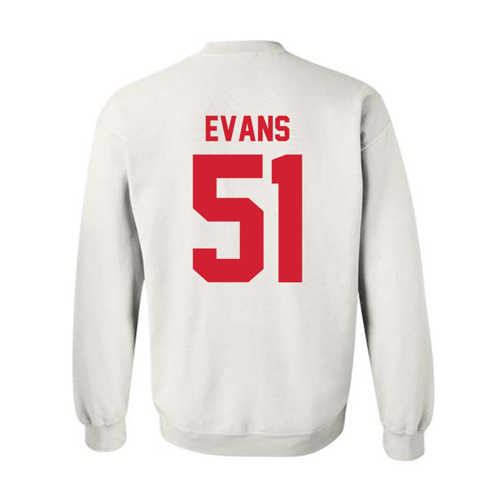 Nebraska - NCAA Football : Justin Evans - Classic Shersey Crewneck Sweatshirt-1