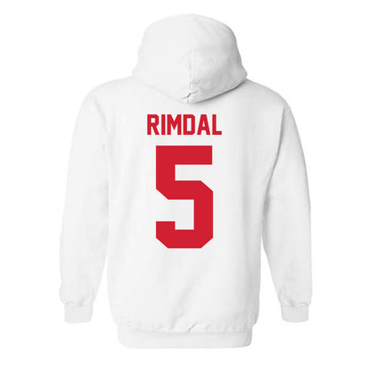 Nebraska - NCAA Women's Basketball : Alberte Rimdal - Classic Shersey Hooded Sweatshirt-1