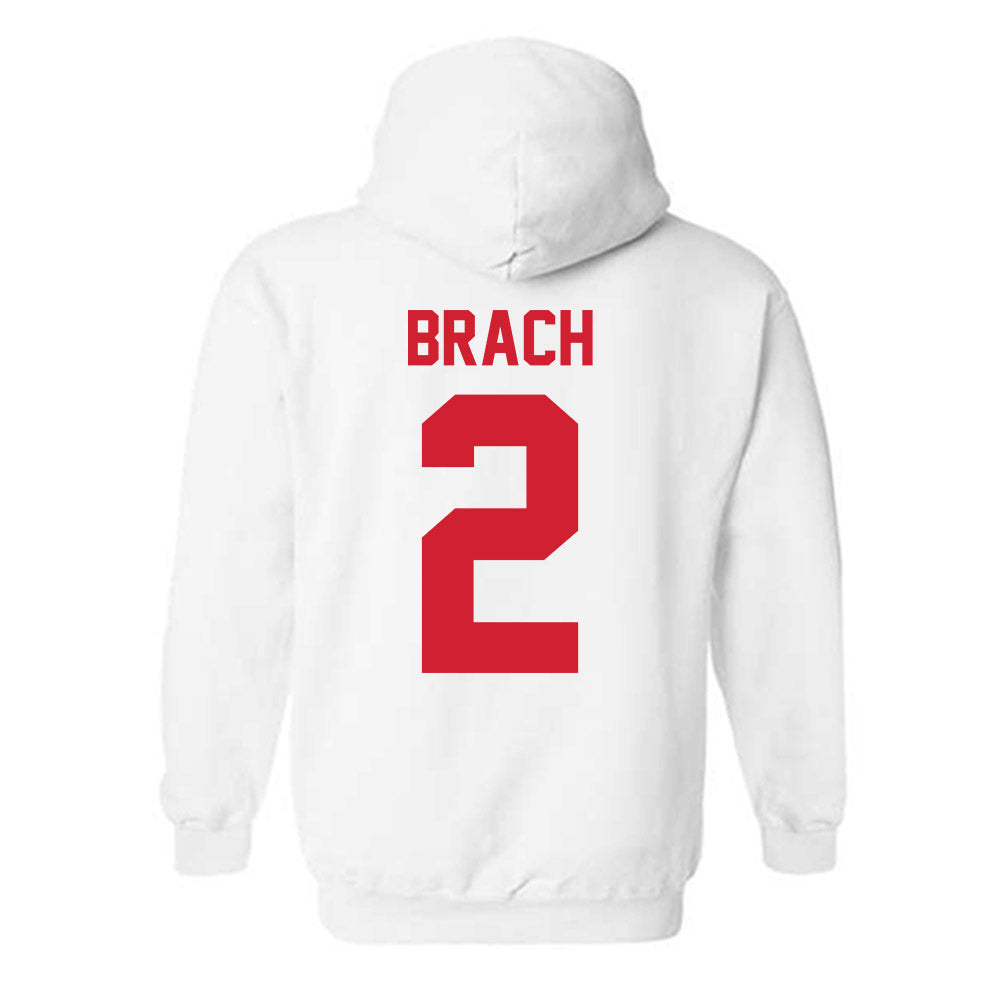 Nebraska - NCAA Women's Soccer : Mila Brach - Classic Shersey Hooded Sweatshirt-1