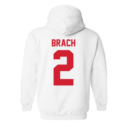 Nebraska - NCAA Women's Soccer : Mila Brach - Classic Shersey Hooded Sweatshirt-1