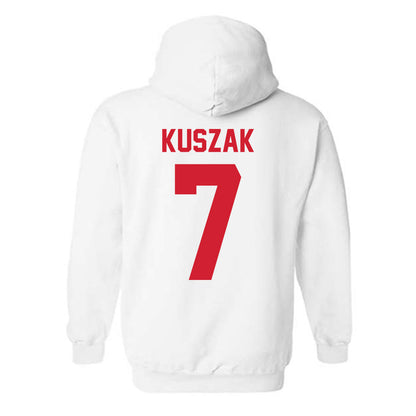 Nebraska - NCAA Softball : Ava Kuszak - Classic Shersey Hooded Sweatshirt-1