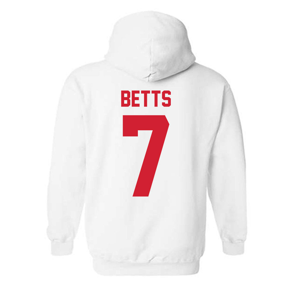 Nebraska - NCAA Men's Basketball : Kadyn Betts - Classic Shersey Hooded Sweatshirt-2