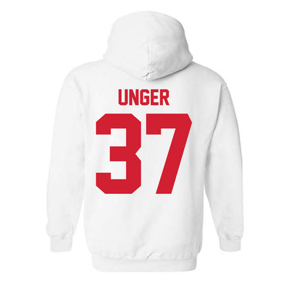 Nebraska - NCAA Baseball : J'Shawn Unger - Classic Shersey Hooded Sweatshirt-1