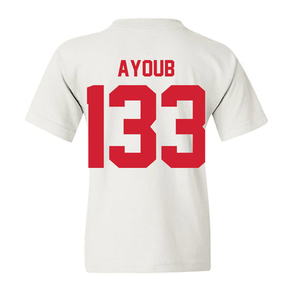 Nebraska - NCAA Wrestling : Omar Ayoub - Classic Shersey Youth T-Shirt-1