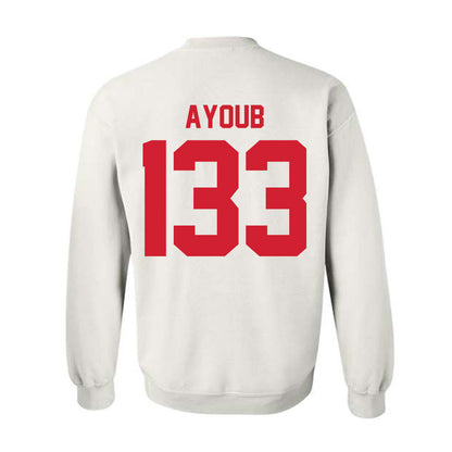 Nebraska - NCAA Wrestling : Omar Ayoub - Classic Shersey Crewneck Sweatshirt-1