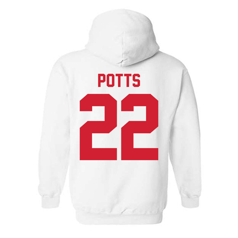 Nebraska - NCAA Women's Basketball : Natalie Potts - Classic Shersey Hooded Sweatshirt-1