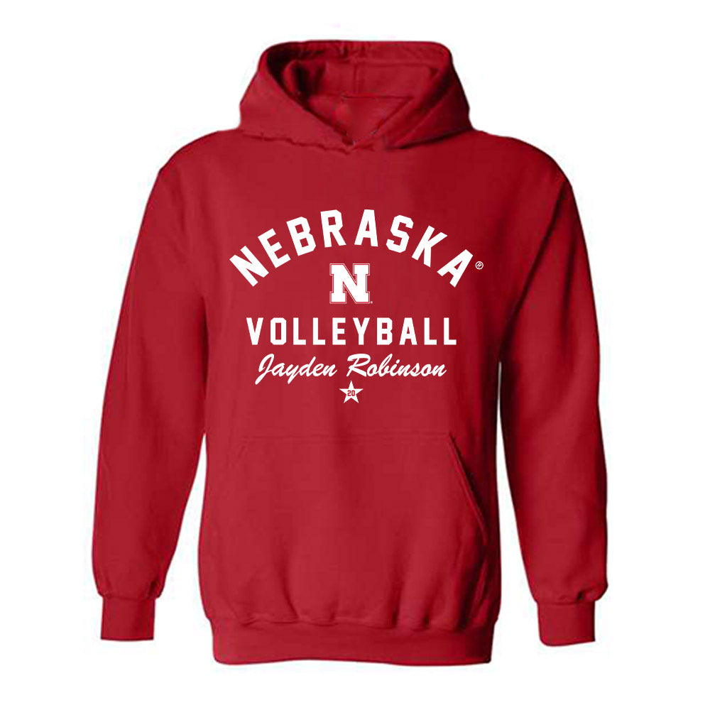 Nebraska - NCAA Women's Volleyball : Jayden Robinson - Classic Shersey Hooded Sweatshirt-3
