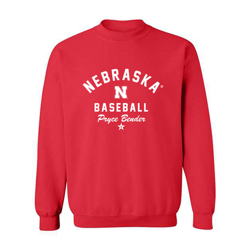 Nebraska - NCAA Baseball : Pryce Bender - Classic Shersey Crewneck Sweatshirt-3