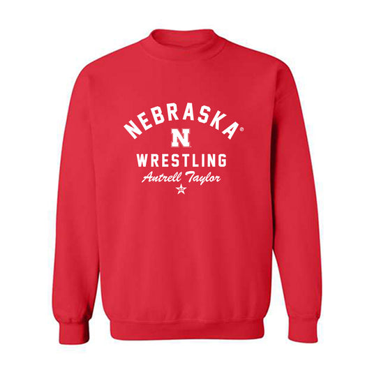 Nebraska - NCAA Wrestling : Antrell Taylor - Classic Shersey Crewneck Sweatshirt-0