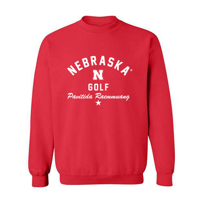 Nebraska - NCAA Women's Golf : Pavitida Raemmuang - Classic Shersey Crewneck Sweatshirt-3