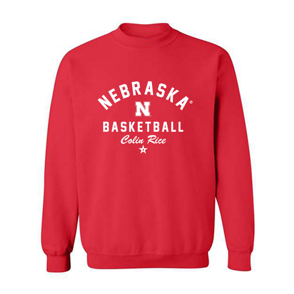 Nebraska - NCAA Men's Basketball : Colin Rice - Classic Shersey Crewneck Sweatshirt-3