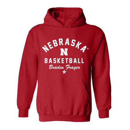 Nebraska - NCAA Men's Basketball : Braden Frager - Classic Shersey Hooded Sweatshirt-3