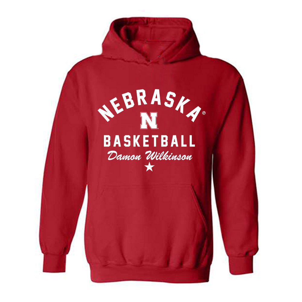 Nebraska - NCAA Men's Basketball : Damon Wilkinson - Classic Shersey Hooded Sweatshirt-3