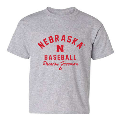 Nebraska - NCAA Baseball : Preston Freeman - Classic Shersey Youth T-Shirt-1
