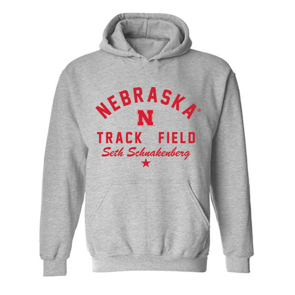 Nebraska - NCAA Men's Track & Field : Seth Schnakenberg - Classic Shersey Hooded Sweatshirt-1