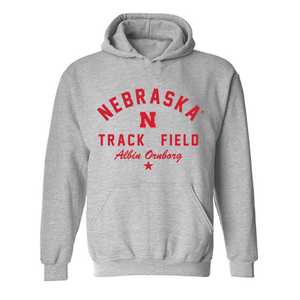 Nebraska - NCAA Men's Track & Field : Albin Ornborg - Classic Shersey Hooded Sweatshirt-0