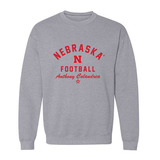 Nebraska - NCAA Football : Anthony Colandrea - Classic Shersey Crewneck Sweatshirt-0