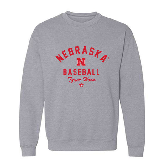 Nebraska - NCAA Baseball : Tyner Horn - Classic Shersey Crewneck Sweatshirt-0