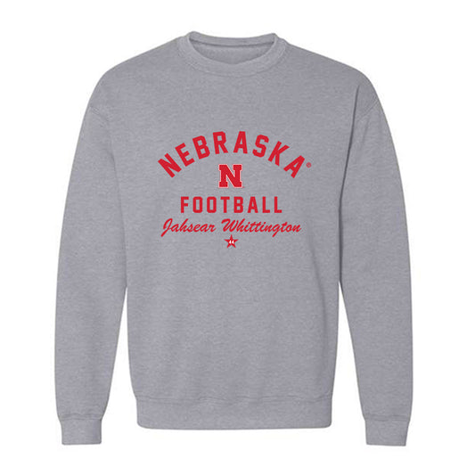 Nebraska - NCAA Football : Jahsear Whittington - Classic Shersey Crewneck Sweatshirt-0