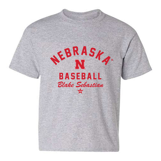 Nebraska - NCAA Baseball : Blake Sebastian - Classic Shersey Youth T-Shirt-0