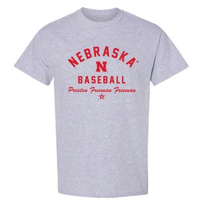 Nebraska - NCAA Baseball : Preston Freeman Freeman - Classic Shersey T-Shirt-0