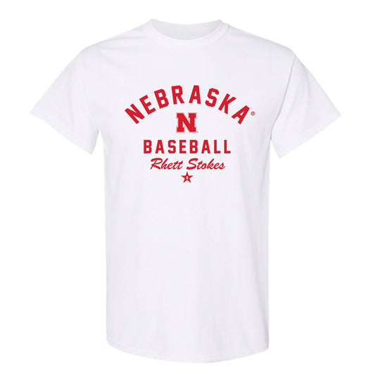 Nebraska - NCAA Baseball : Rhett Stokes - Classic Shersey T-Shirt-0