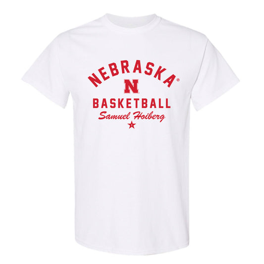 Nebraska - NCAA Men's Basketball : Samuel Hoiberg - Classic Shersey T-Shirt-0