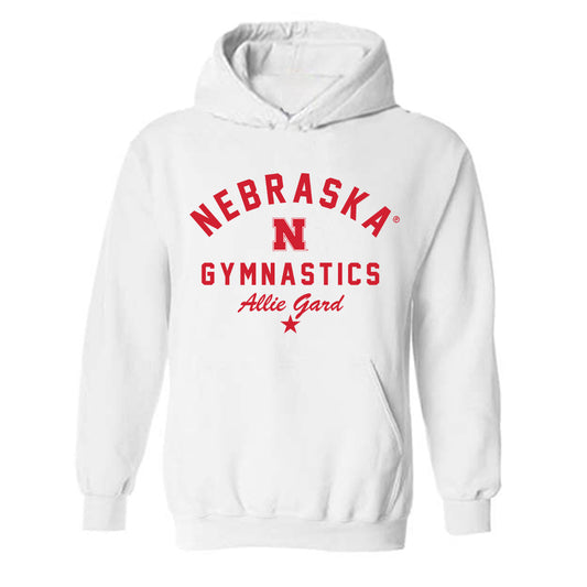 Nebraska - NCAA Women's Gymnastics : Allie Gard - Classic Shersey Hooded Sweatshirt-0