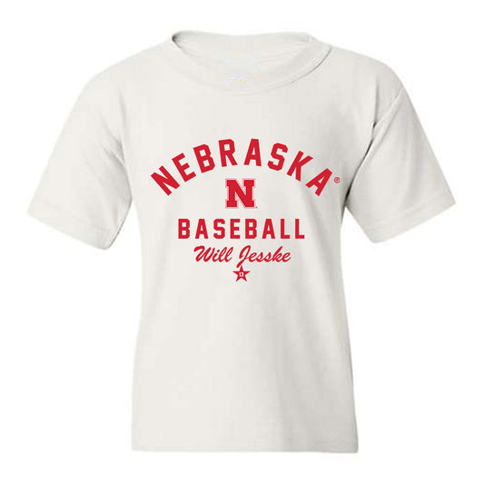 Nebraska - NCAA Baseball : Will Jesske - Classic Shersey Youth T-Shirt-0