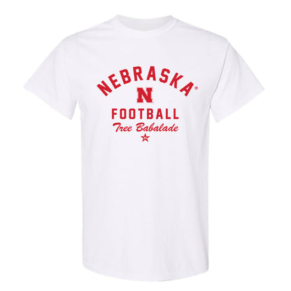 Nebraska - NCAA Football : Tree Babalade - Classic Shersey T-Shirt-0