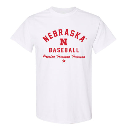 Nebraska - NCAA Baseball : Preston Freeman Freeman - Classic Shersey T-Shirt-1