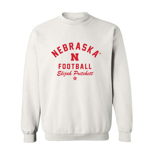 Nebraska - NCAA Football : Elijah Pritchett - Classic Shersey Crewneck Sweatshirt-0