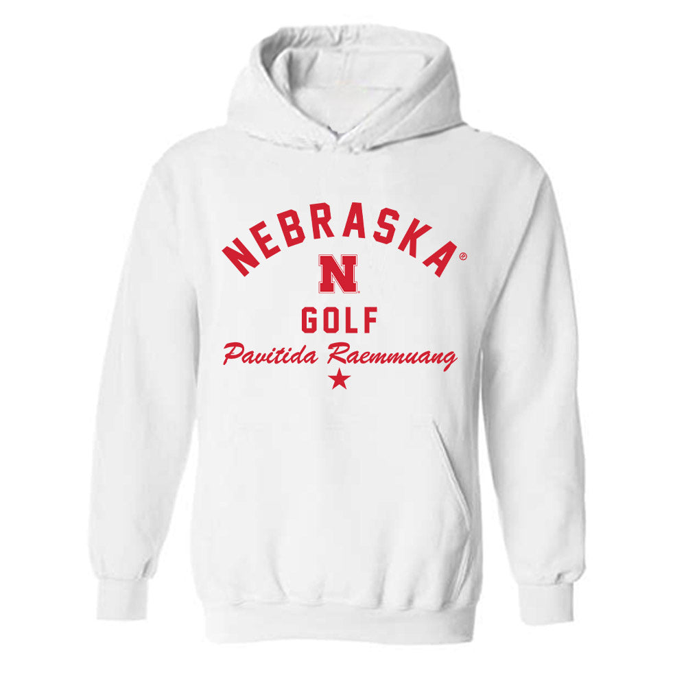 Nebraska - NCAA Women's Golf : Pavitida Raemmuang - Classic Shersey Hooded Sweatshirt-0