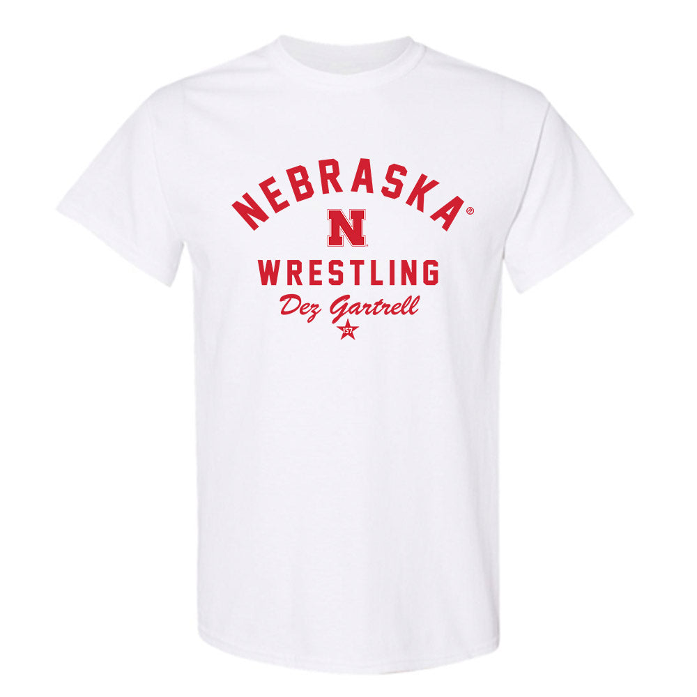 Nebraska - NCAA Wrestling : Dez Gartrell - Classic Shersey T-Shirt-1