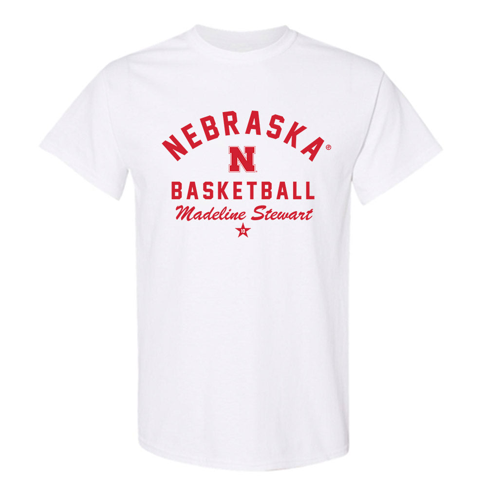 Nebraska - NCAA Women's Basketball : Madeline Stewart - Classic Shersey T-Shirt-0