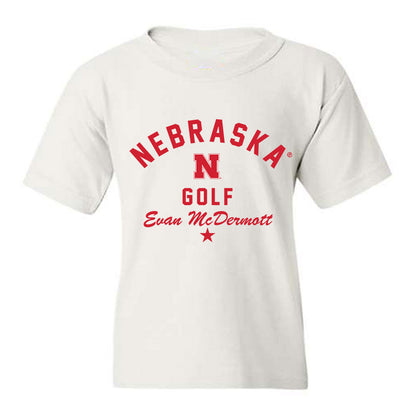 Nebraska - NCAA Men's Golf : Evan McDermott - Classic Shersey Youth T-Shirt-2