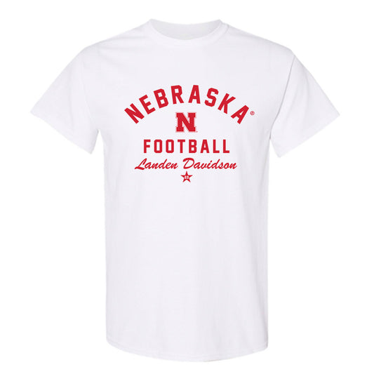 Nebraska - NCAA Football : Landen Davidson - Classic Shersey T-Shirt-0