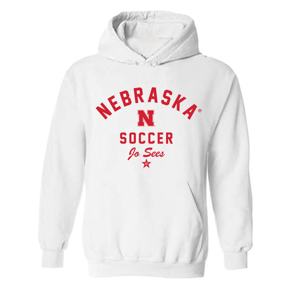 Nebraska - NCAA Women's Soccer : Jo Sees - Classic Shersey Hooded Sweatshirt-1