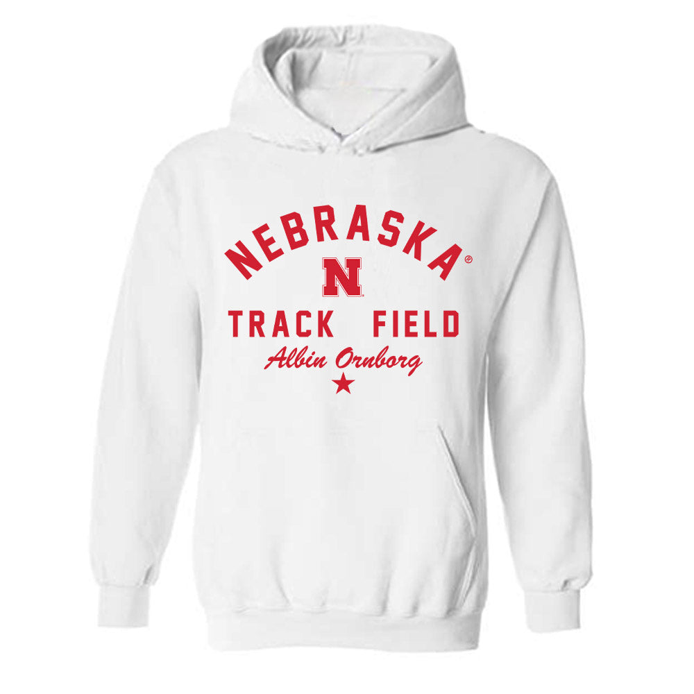 Nebraska - NCAA Men's Track & Field : Albin Ornborg - Classic Shersey Hooded Sweatshirt-1
