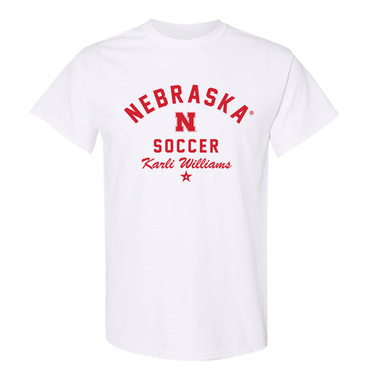 Nebraska - NCAA Women's Soccer : Karli Williams - Classic Shersey T-Shirt-0